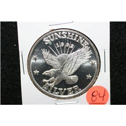 1992 Sunshine Silver Mining, .999 fine 1 oz.