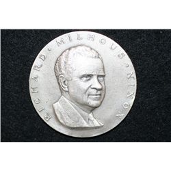 1969 Richard Nixon Inaugural Medallion, .999 fine, 5 oz.