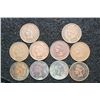 Image 1 : Indian Head penny, various dates & conditions, lot of 10