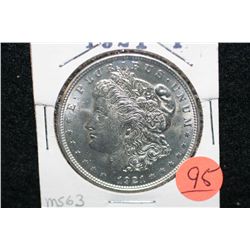 1921 Silver Morgan $1, MS63