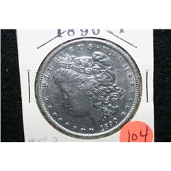 1890 Silver Morgan $1, MS63