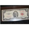 Image 1 : 1953-A US Note $2, Red Seal, #A61482861A