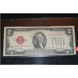 1928-G US Note $2, Red Seal, #D99118783A