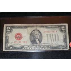 1928-G US Note $2, Red Seal, #D99118783A