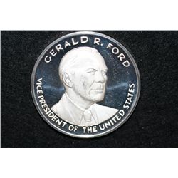 1973 Gerald Ford VP of the US Inaugural Medallion, .999 fine 5 oz.