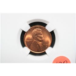 1948-D Wheat Back penny, NGC graded MS65 RD