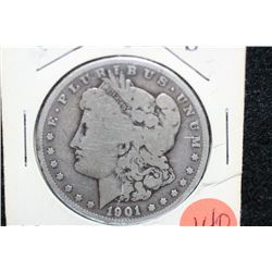 1901-S Silver Morgan $1, AG