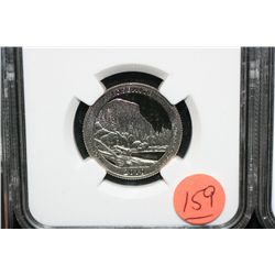 2010-S Clad Yosemite NP quarter, NGC graded PF69 Ultra Cameo