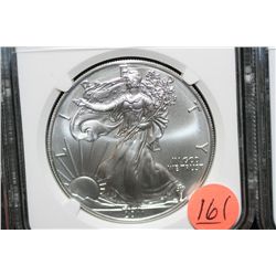 2011-S Silver Eagle $1, NGC graded MS70