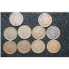 Image 1 : Indian Head penny, various dates & conditions, lot of 10