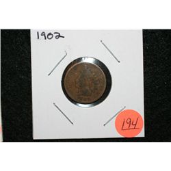 1902 Indian Head penny