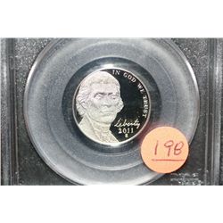 2011-S First Strike Jefferson nickel, PCGS graded PR69 DCAM