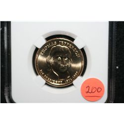 2007-P First Day Issue Thomas Jefferson $1, NGC graded MS65