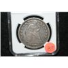 Image 1 : 1841 Seated Liberty $1, NGC graded VF Details, Improperly cleaned