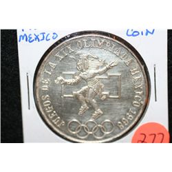 1968 Mexico Olympic 25 Pesos coin ley .720