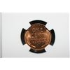 Image 2 : 1945 Wheat Back penny, NGC graded MS65 RD