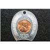 Image 1 : 1967 Horseshoe Hotel &Casino "Good Luck" token w/penny