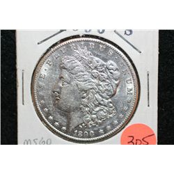 1890-S Silver Morgan $1, MS60