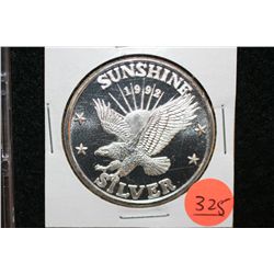 1992 Sunshine Silver Mining, .999 fine 1 oz.