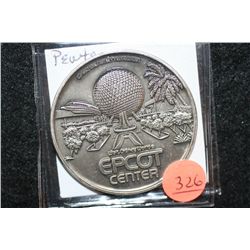 1982 Walt Disney World Epcot Center pewter medallion