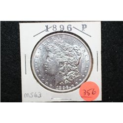 1896 Silver Morgan $1, MS63