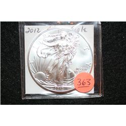 2012 Silver Eagle $1