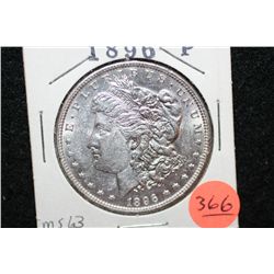 1896 Silver Morgan $1, MS63