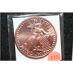 2011 Copper Round, .999 fine 1 oz.