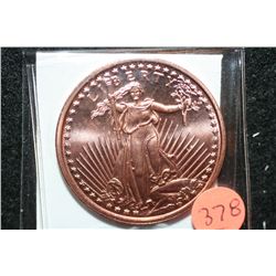 2011 Copper Round, .999 fine 1 oz.