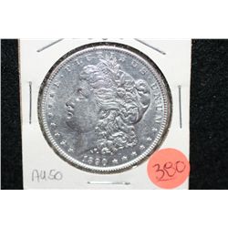 1890 Silver Morgan $1, AU50