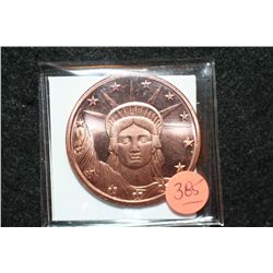 2011 Copper Round, .999 fine 1 oz.