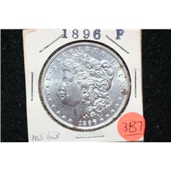 1896 Silver Morgan $1, MS63