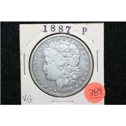 1887 Silver Morgan $1, VF