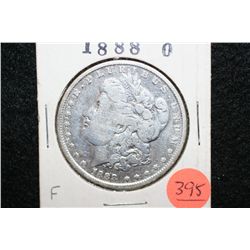 1888-O Silver Morgan $1, F