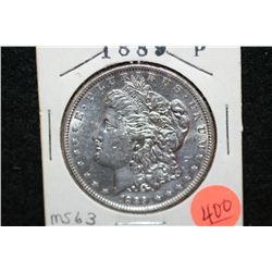 1889 Silver Morgan $1, MS63