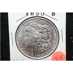 1890-S Silver Morgan $1, MS60