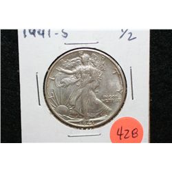 1941-S Walking Liberty half dollar