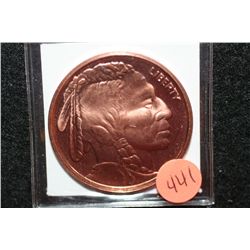 2011 Copper Round, .999 fine 1 oz.