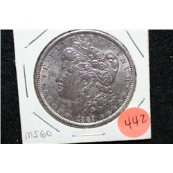 1889 Silver Morgan $1, MS60