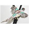 Image 1 : Zuni Multi-Stone Flying Bird Bolo - Andrea Shirley