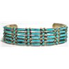 Image 1 : Zuni Turquoise Sterling Silver Cuff Bracelet