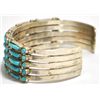 Image 2 : Zuni Turquoise Sterling Silver Cuff Bracelet