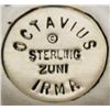 Image 3 : Zuni Turquoise Needlepoint Sterling Silver Cuff Bracelet - Octavius & Irma Seowtewa