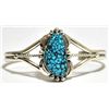 Image 1 : Navajo Spider Web Kingman Turquoise Sterling Silver Cuff Bracelet - Mary Ann Spencer