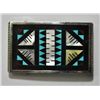 Image 1 : Zuni Multi-Stone Small Buckle - Leander & Lisa Otholi