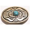 Image 1 : Navajo Turquoise Sterling Silver Buckle