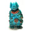 Image 1 : Zuni Turquoise & Coral Fetish - Claudia Peina