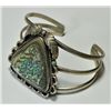Image 1 : Old Pawn Abalone Sterling Silver Cuff Bracelet