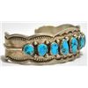 Image 2 : Old Pawn Turquoise Sterling Silver Cuff Bracelet