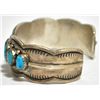 Image 3 : Old Pawn Turquoise Sterling Silver Cuff Bracelet
